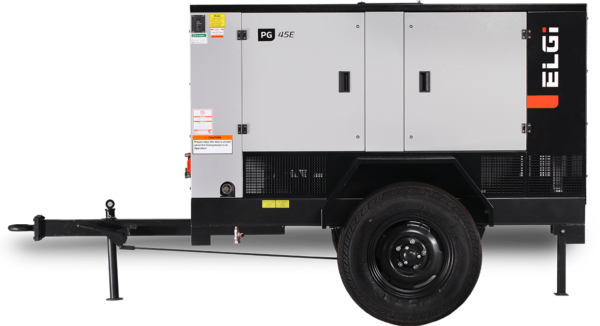 Máy nén khí lưu động chạy bằng điện 131-490 CFM